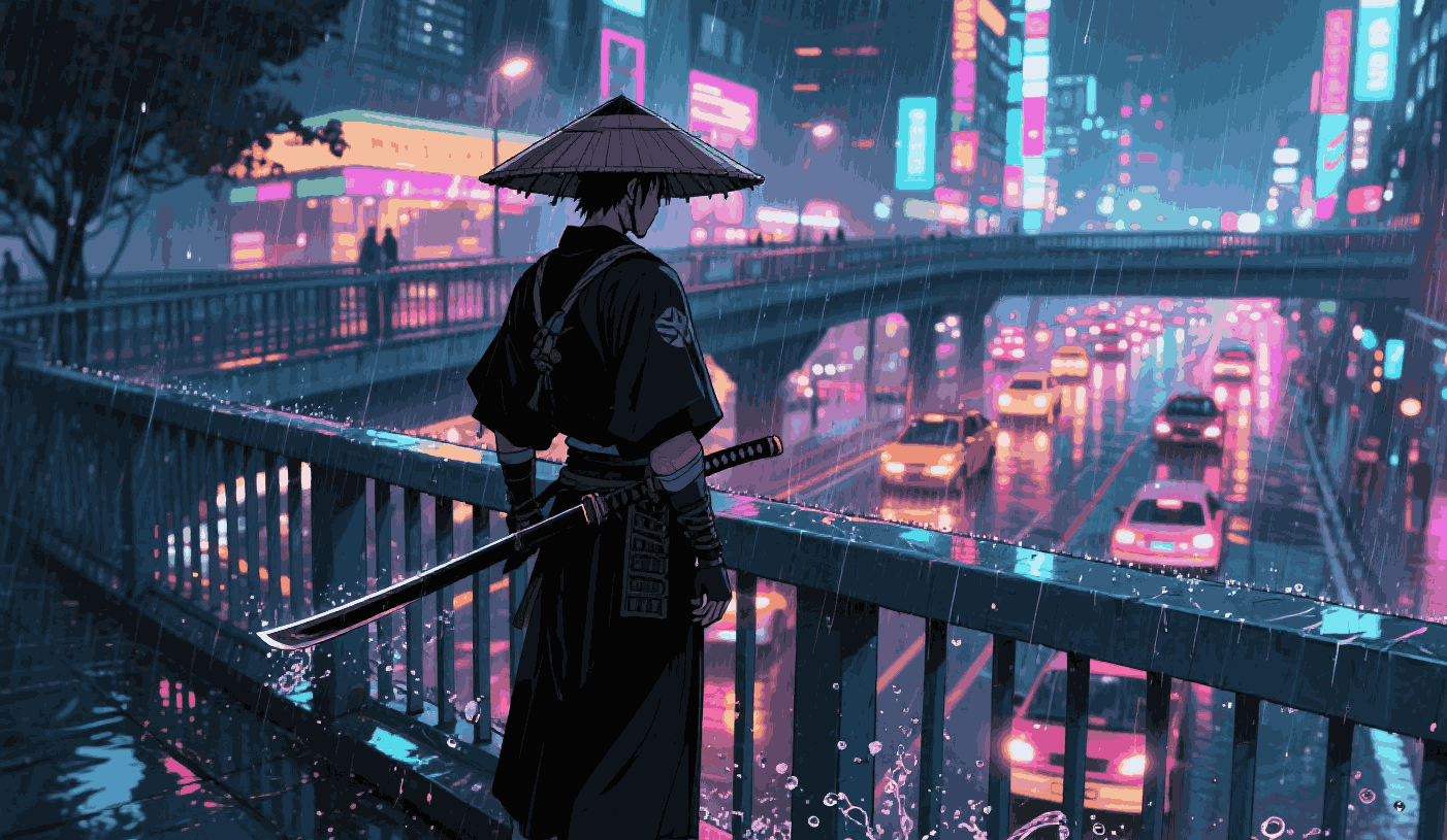 Blade Runner anime city example