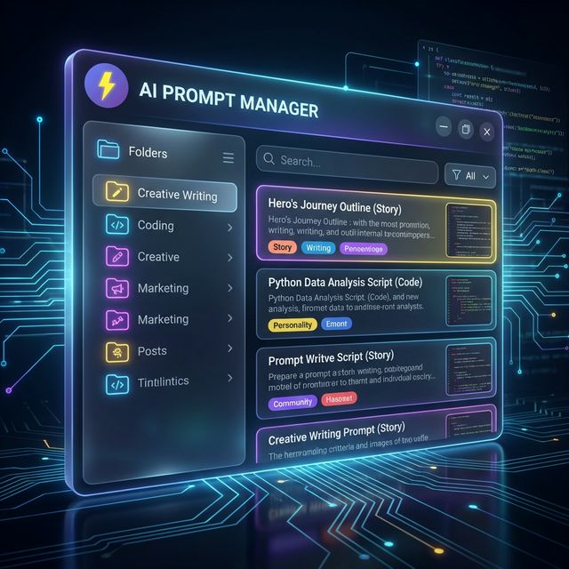 Prompt Manager Chrome Extension Interface