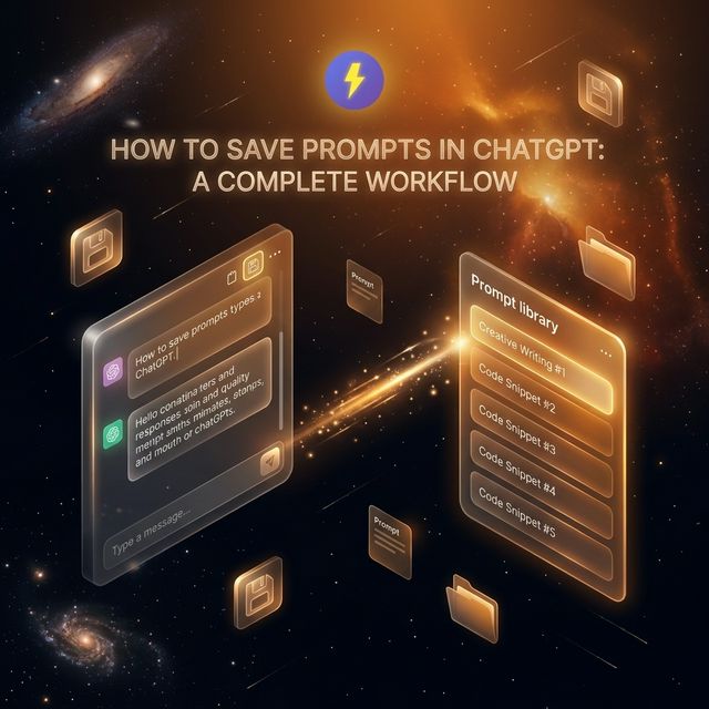 How to Save Prompts in ChatGPT: A Complete Workflow