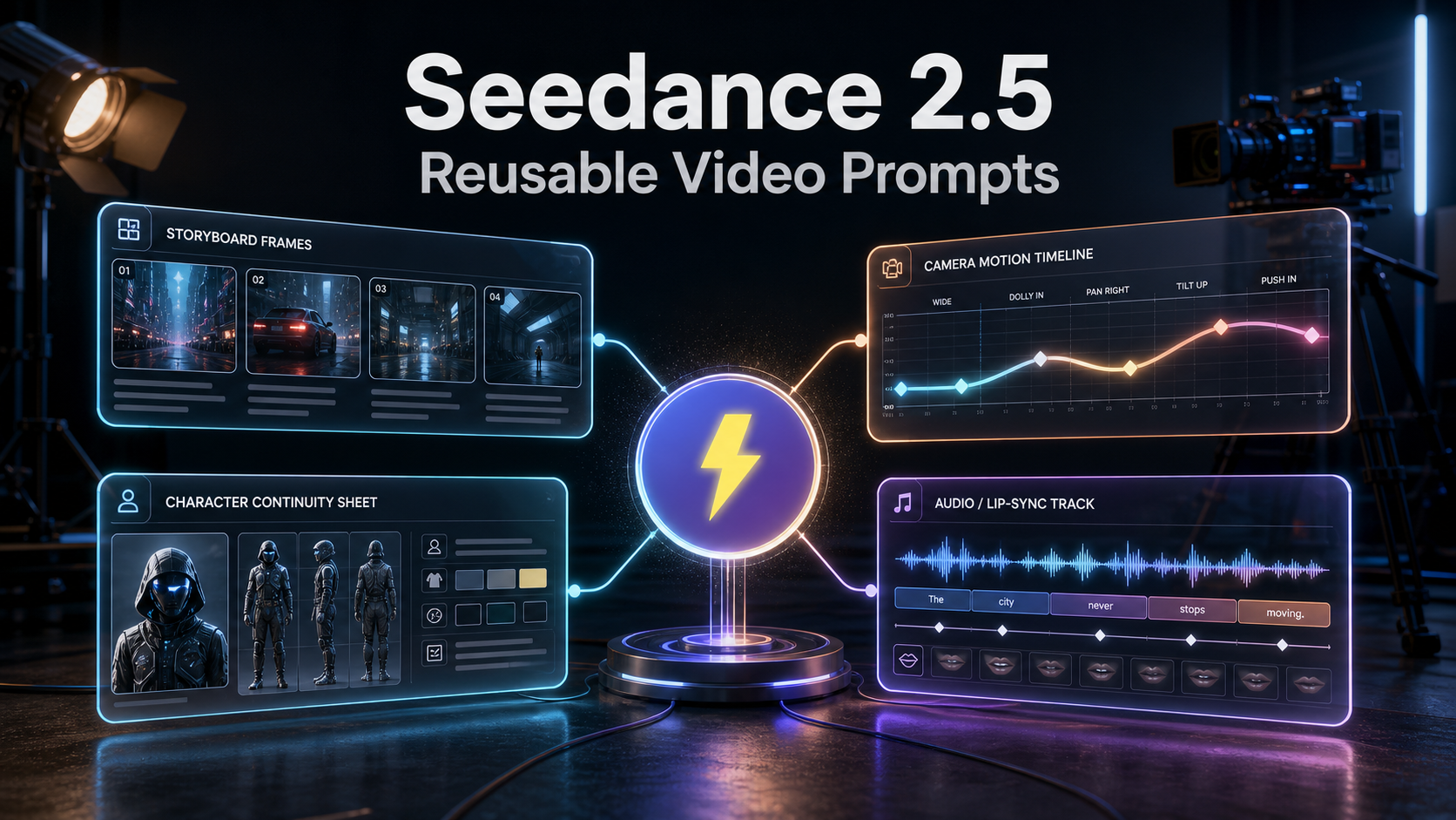Seedance 2.5 reusable video prompts with FlashPrompt